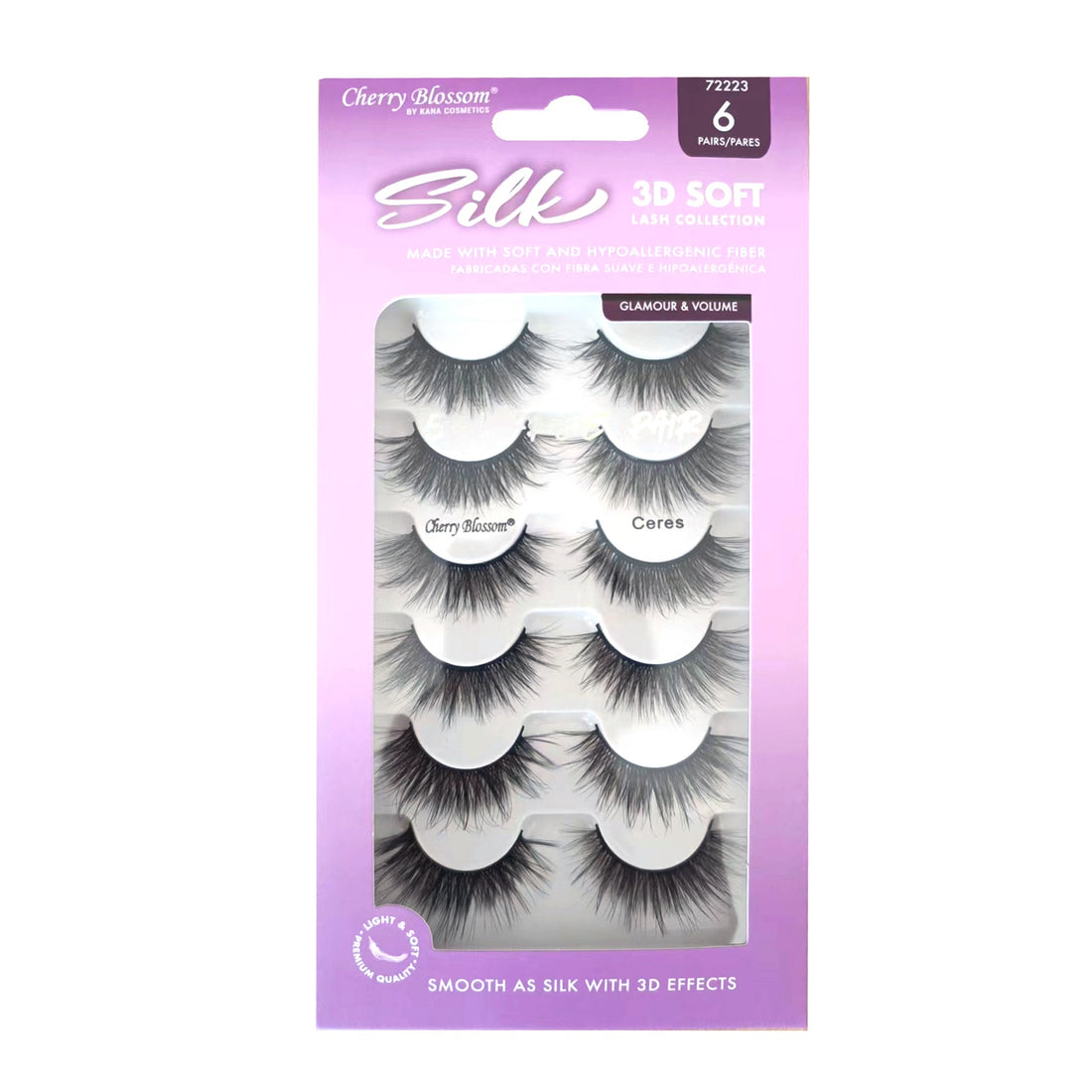 72223 3D Silk Lashes 5+1 Pack (Ceres)