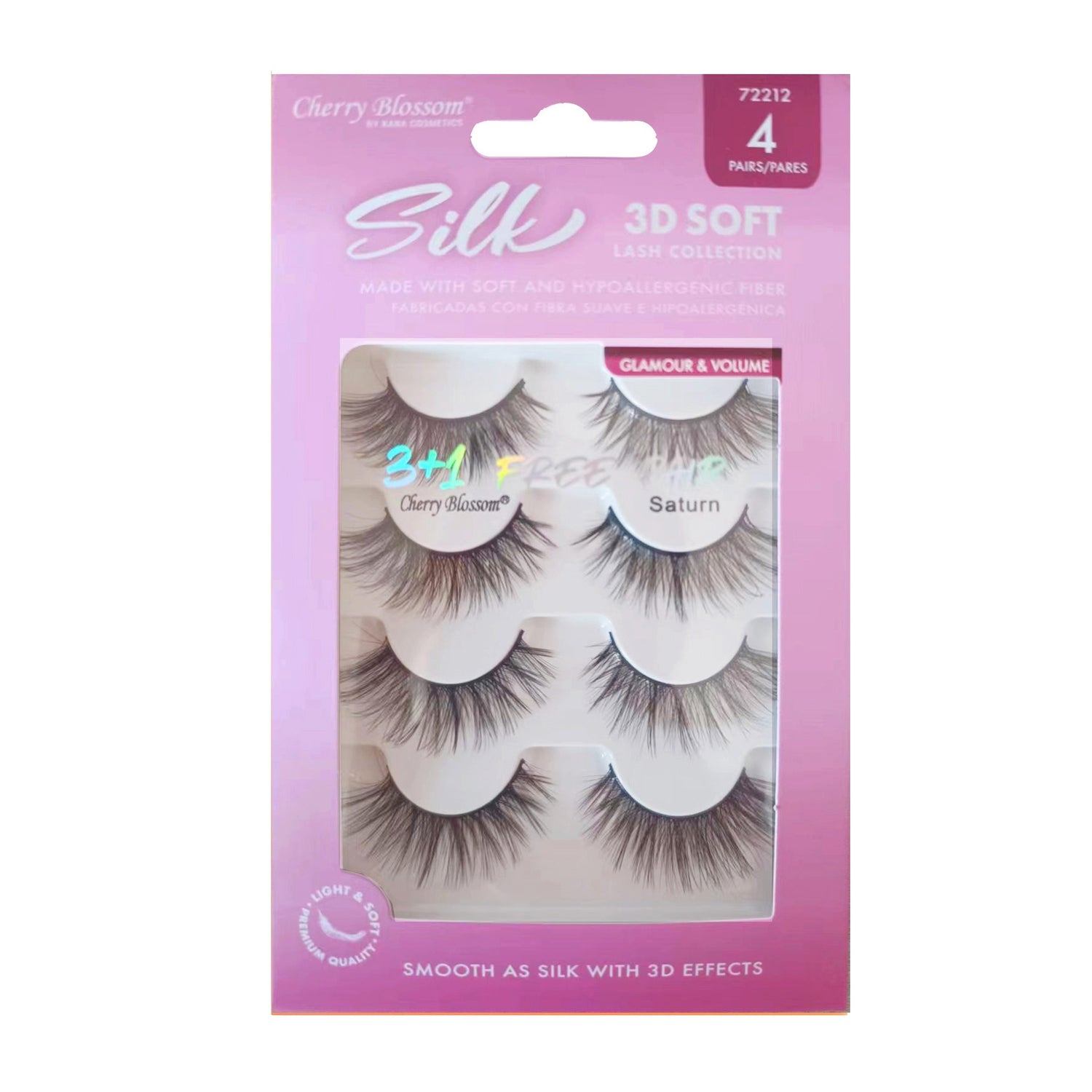 72212 3D Silk Lashes 3 +1 Pack (Saturn)