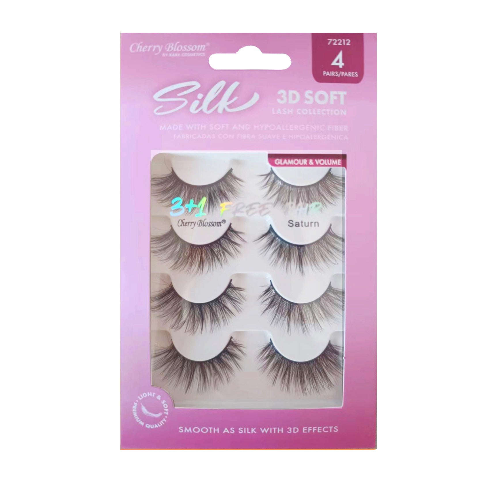 72212 3D Silk Lashes 3 +1 Pack (Saturn)
